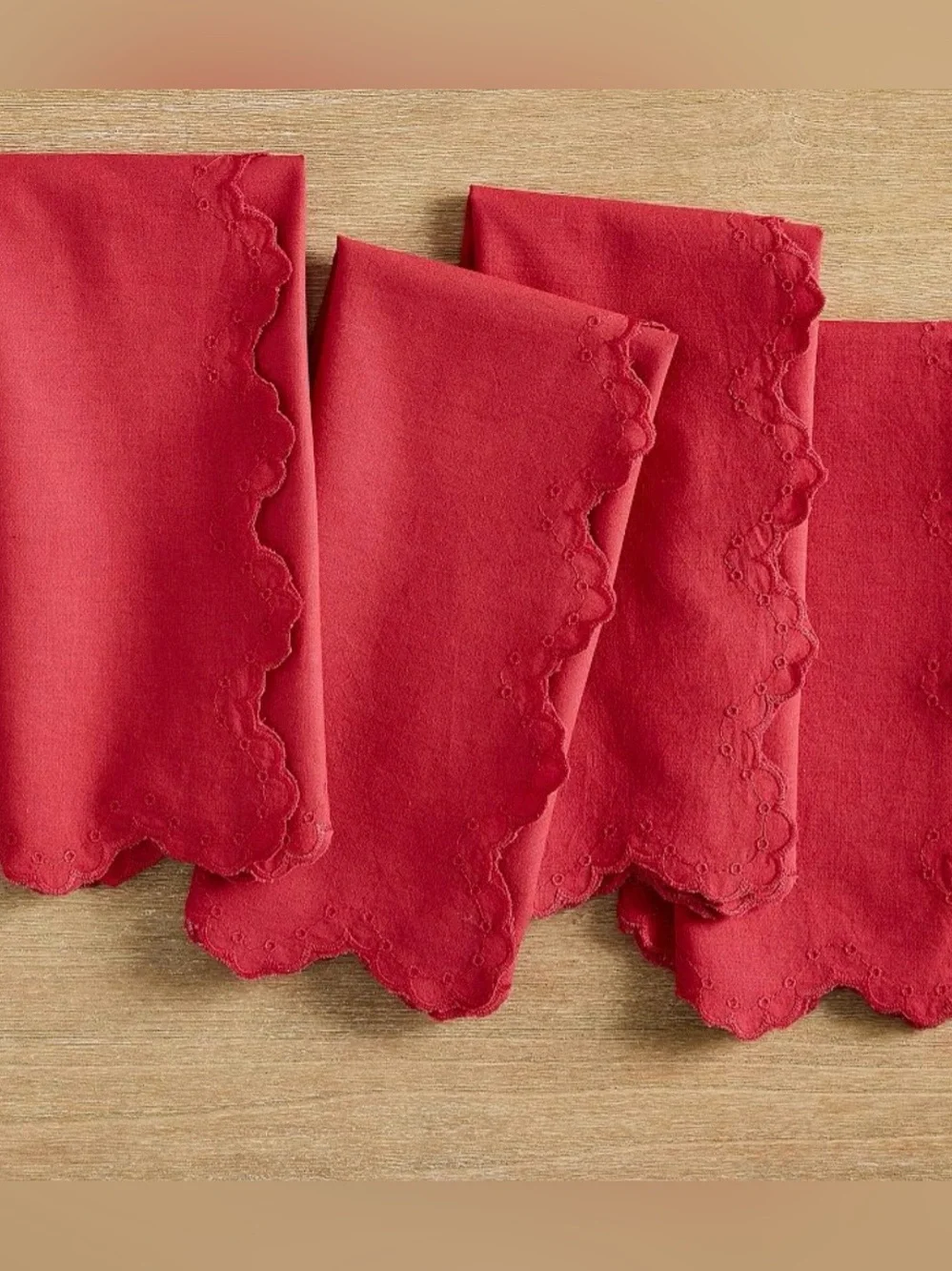 Pottery Barn “Eyelet” Cotton Napkins